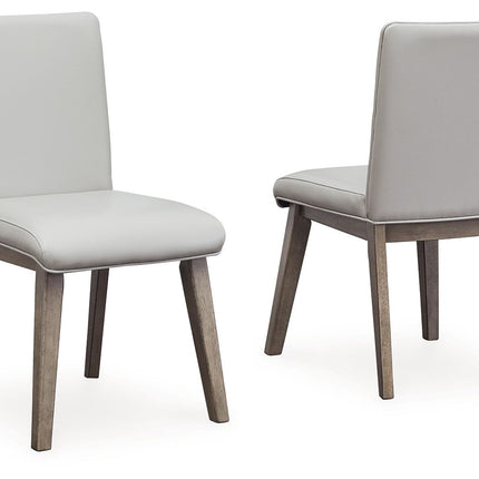 Loyaska - Grayish Brown - Dining Upholstered Side Chair (Set of 2) - Tony's Home Furnishings