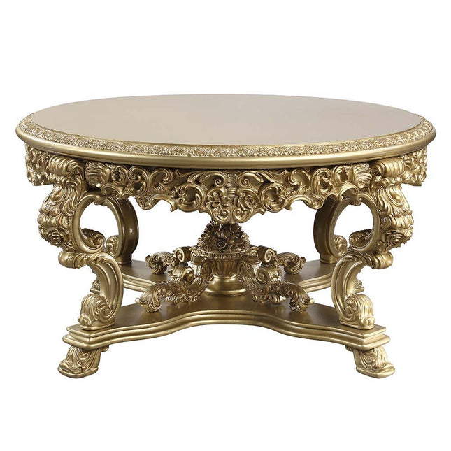 Bernadette - Dining Table - Gold Finish - 32" ACME 