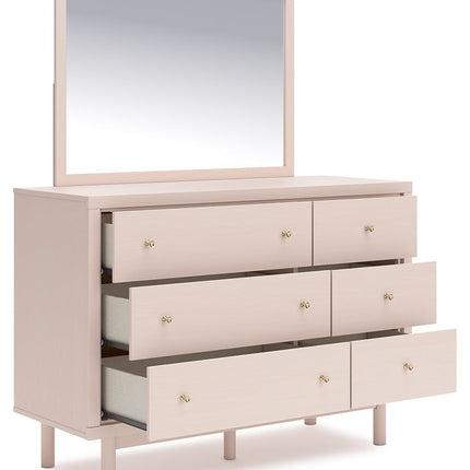 Wistenpine - Blush - Dresser And Mirror Signature Design by Ashley® 