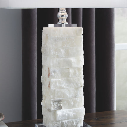 Malise - White - Alabaster Table Lamp Ashley Furniture 