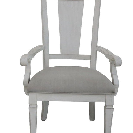 Katia - Arm Chair (Set of 2) - Light Gray & Weathered White - Tony's Home Furnishings