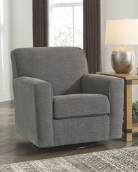 Thumbnail for Alcona - Charcoal - Swivel Glider Accent Chair - Tony's Home Furnishings