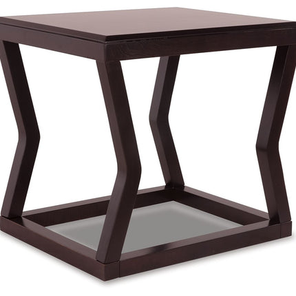 Kelton - Espresso - Rectangular End Table Ashley Furniture 