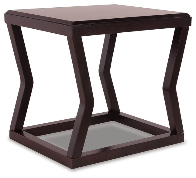 Kelton - Espresso - Rectangular End Table Ashley Furniture 