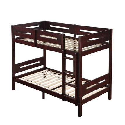 Nissa - Twin Over Twin Bunk Bed - Espresso - Tony's Home Furnishings