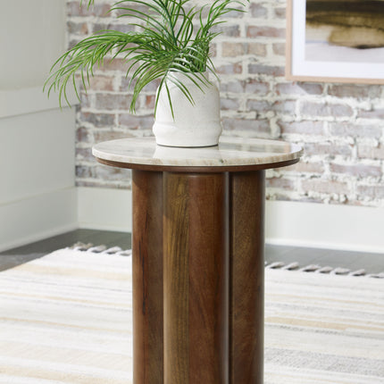 Henfield - Beige / Brown - Accent Table Signature Design by Ashley® 