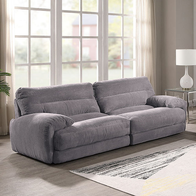 Cadenza - Loveseat - Gray Corduroy ACME 