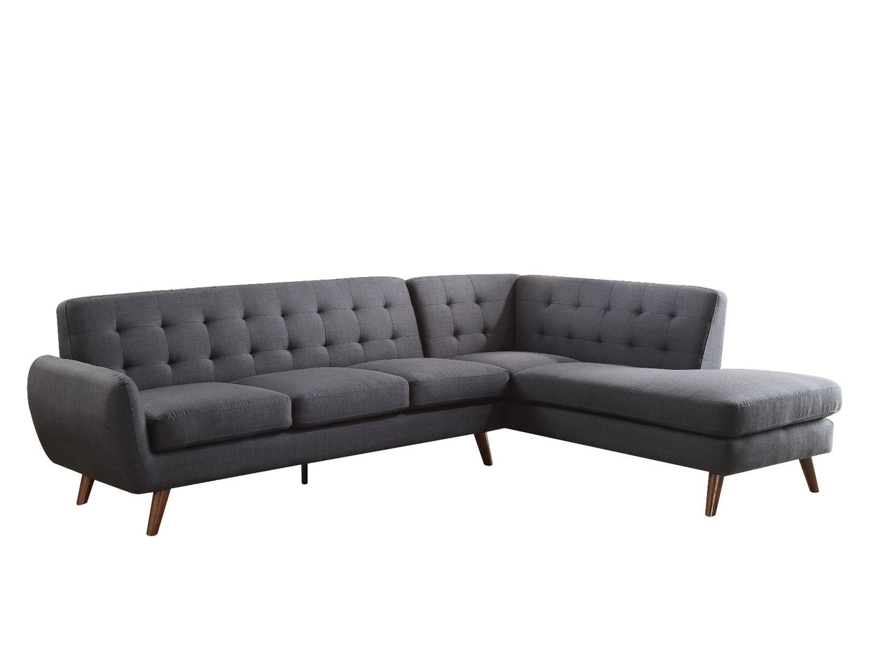 Acme - Sectional Sofa - Gray PU - Tony's Home Furnishings