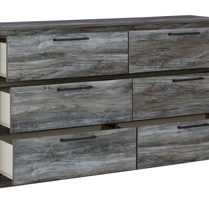 Baystorm - Gray - Six Smooth Drawer Dresser Ashley Furniture 