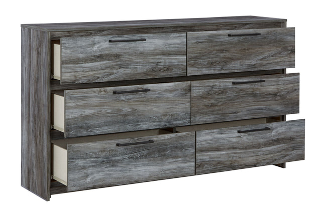 Baystorm - Gray - Six Smooth Drawer Dresser Ashley Furniture 