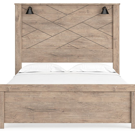 Senniberg - Panel Bed With Sconces Signature Design by Ashley® 