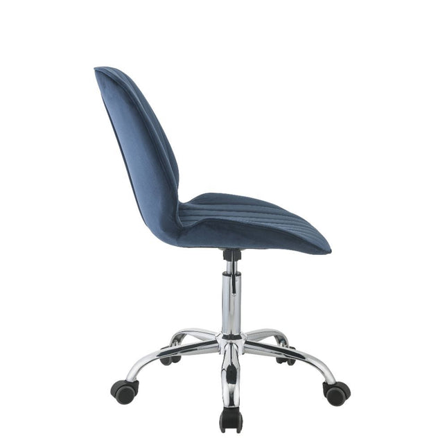 Muata - Office Chair - Twilight Blue Velvet & Chrome ACME 