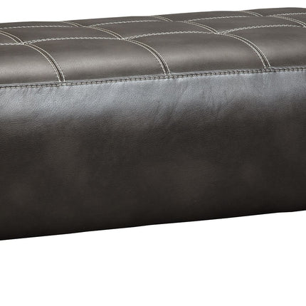 Nokomis - Charcoal - Oversized Accent Ottoman Ashley Furniture 