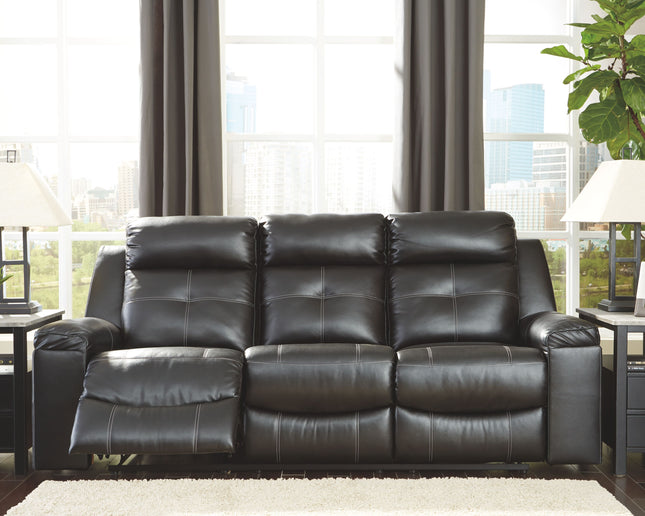 Kempten - Black - Reclining Sofa Ashley Furniture 