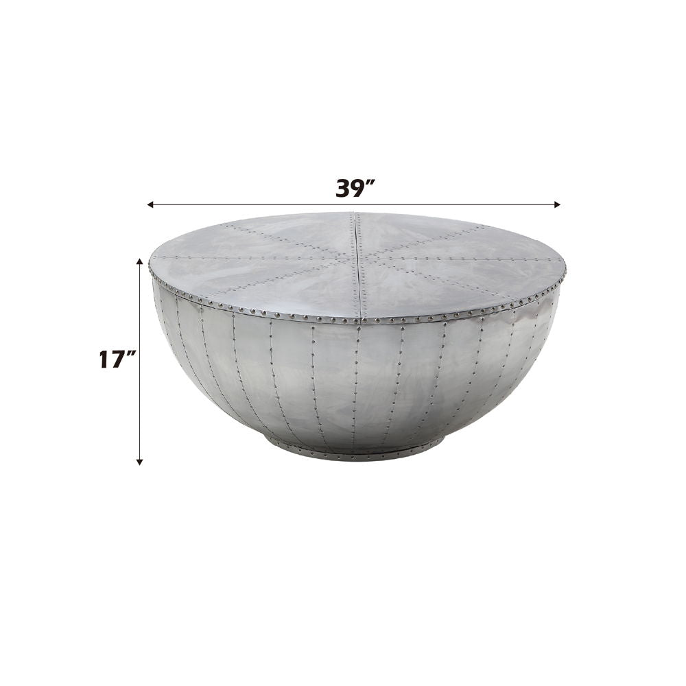 Brancaster - Coffee Table - Aluminum - 17" - Tony's Home Furnishings