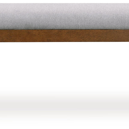 Lyncott - Gray / Brown - Large Upholstered Dining Room Bench Signature Design by Ashley® 