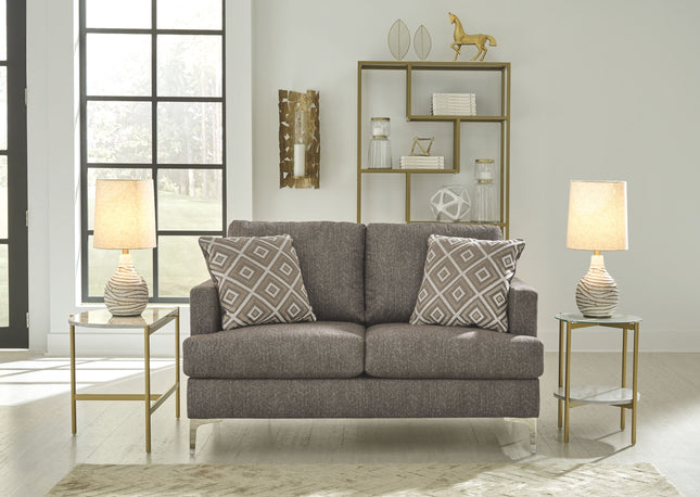 Arcola - Brown Dark - Rta Loveseat Ashley Furniture 