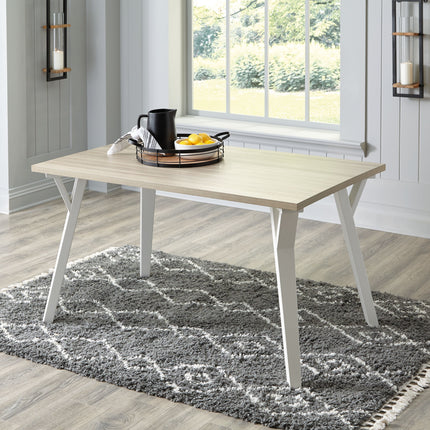 Grannen - White - Rectangular Dining Room Table Signature Design by Ashley® 