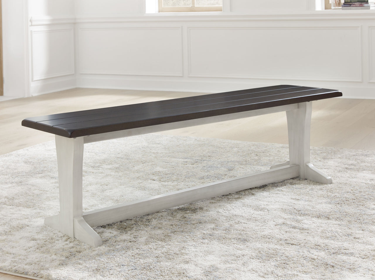 Darborn - Gray / Brown - Large Dining Room Bench - Tony's Home Furnishings