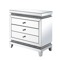 Lotus - Accent Table - Mirrored & Faux Crystals Inlay - 32