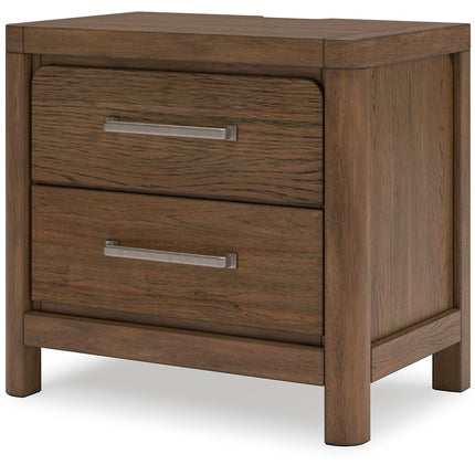 Cabalynn - Light Brown - Two Drawer Night Stand Signature Design by Ashley® 