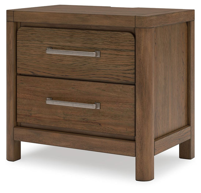 Cabalynn - Light Brown - Two Drawer Night Stand Signature Design by Ashley® 