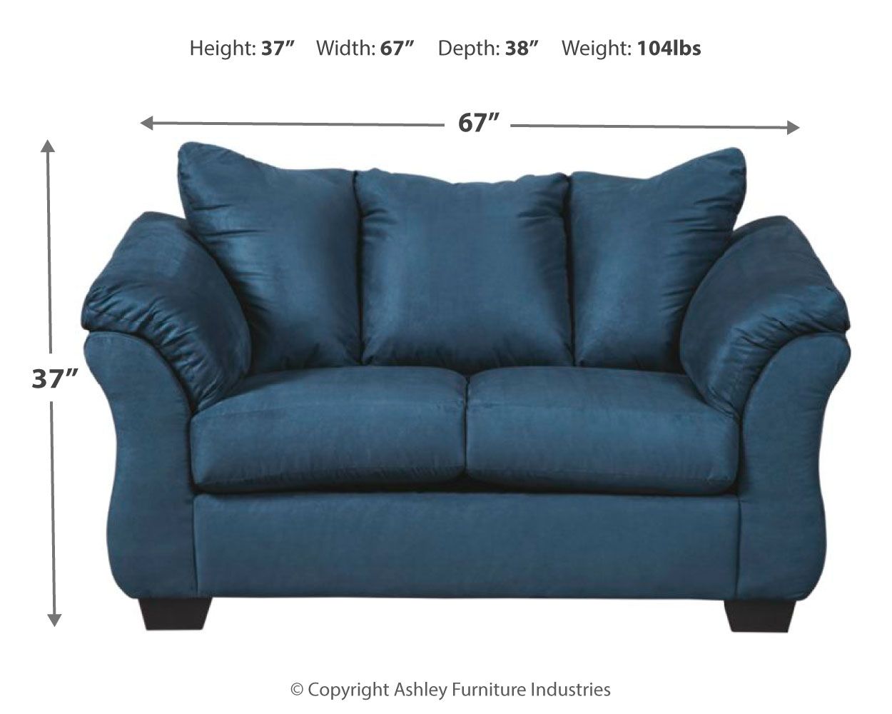 Darcy - Stationary Loveseat Ashley Furniture 