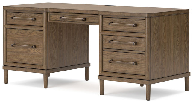 Roanhowe - Brown - Home Office Desk Signature Design by Ashley® 