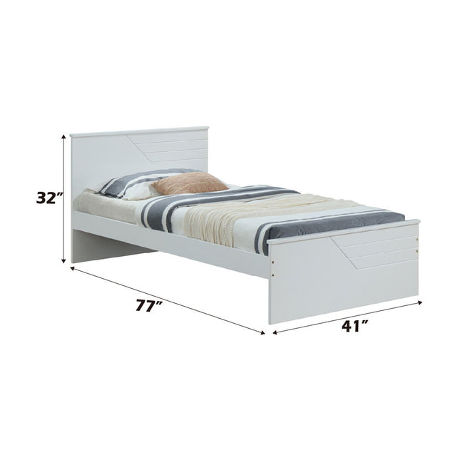 Ragna - Twin Bed - White ACME 