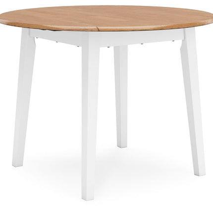 Gesthaven - Round Dining Room Drop Leaf Table Signature Design by Ashley® 