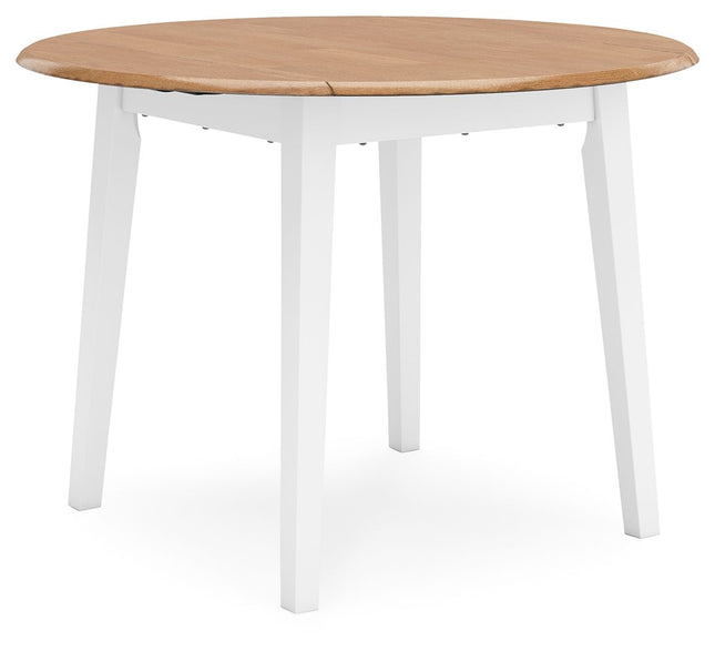 Gesthaven - Round Dining Room Drop Leaf Table Signature Design by Ashley® 