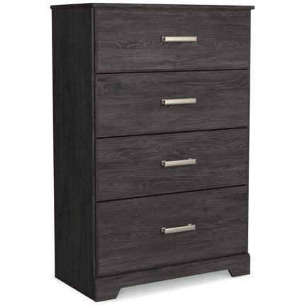 Belachime - Charcoal - Four Drawer Chest Ashley Furniture 