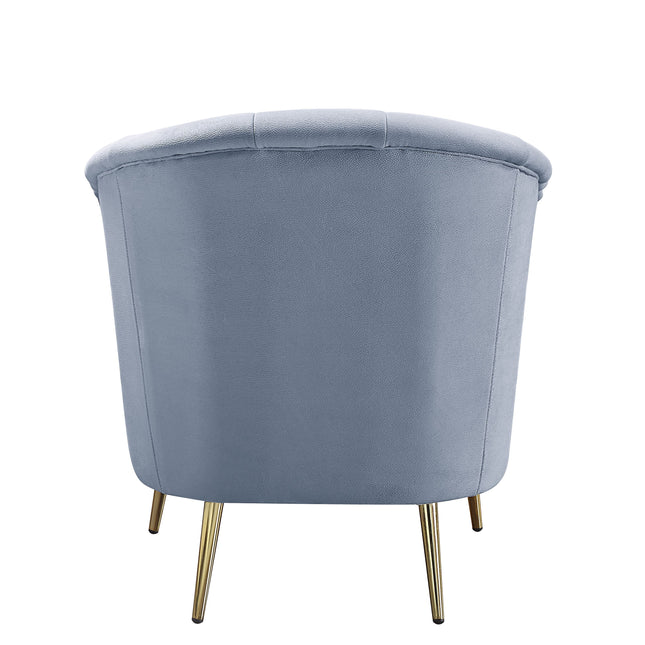 Bayram - Chair - Light Gray Velvet ACME 