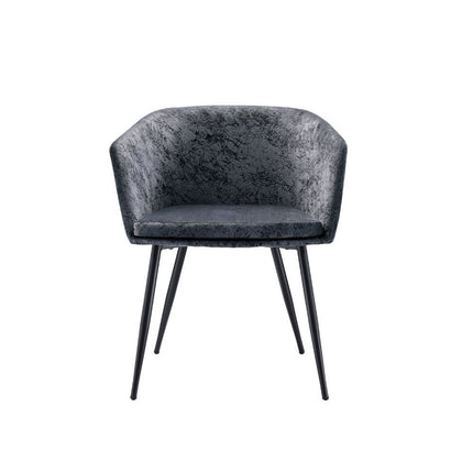 Taigi - Chair & Table - Gray Velvet & Black ACME 