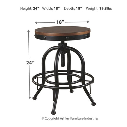 Valebeck - Swivel Barstool (Set of 2) Signature Design by Ashley® 