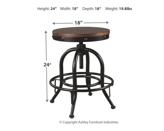 Valebeck - Swivel Barstool (Set of 2) Signature Design by Ashley® 