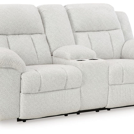 Frohn - Dbl Reclining Loveseat With Console Signature Design by Ashley® 