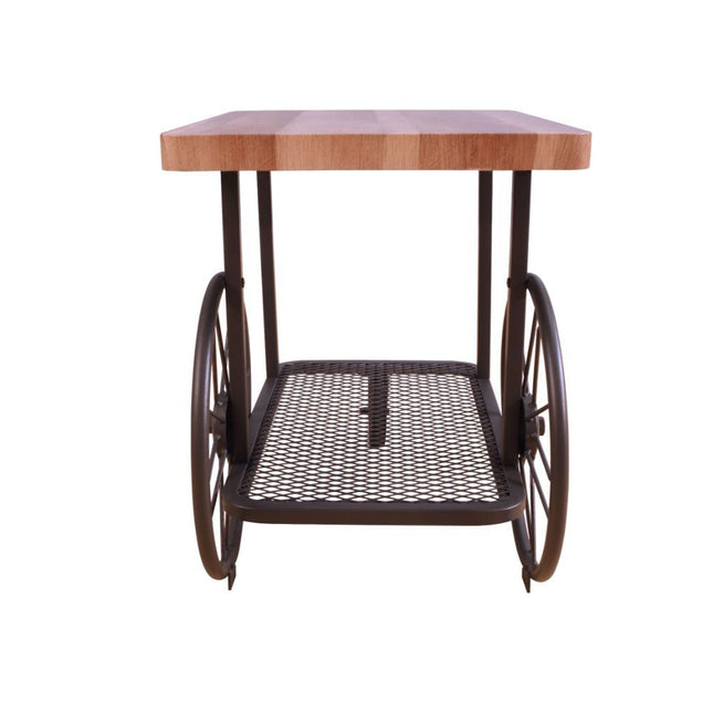 Francie - End Table - Oak & Antique Gray ACME 