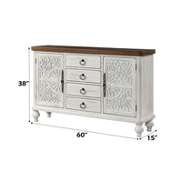 Vermont - Accent Table - Antique White ACME 