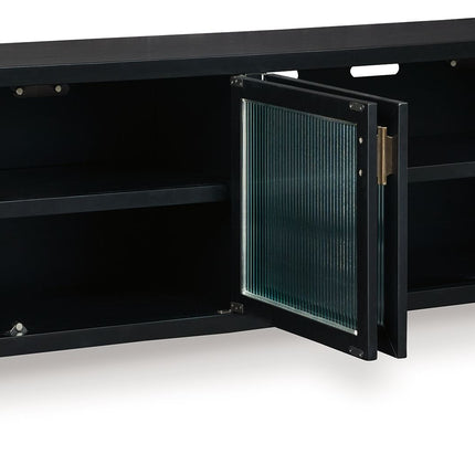 Winbardi - Black - Extra Large TV Stand Signature Design by Ashley® 