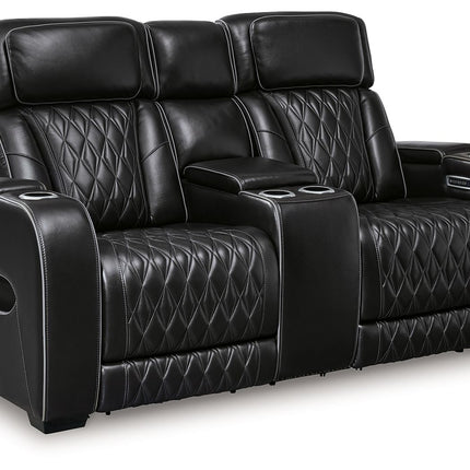 Boyington - Power Reclining Loveseat With Console/Adj Hdrst Signature Design by Ashley® 