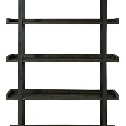 Kevmart - Grayish Brown / Black - Bookcase Signature Design by Ashley® 