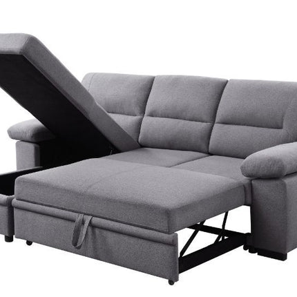 Nazli - Sectional Sofa - Gray Fabric ACME 