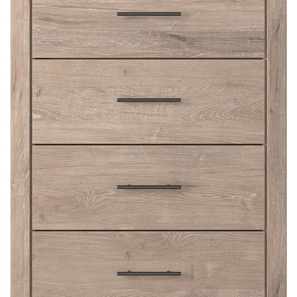 Senniberg - Light Brown - Four Drawer Chest Ashley Furniture 