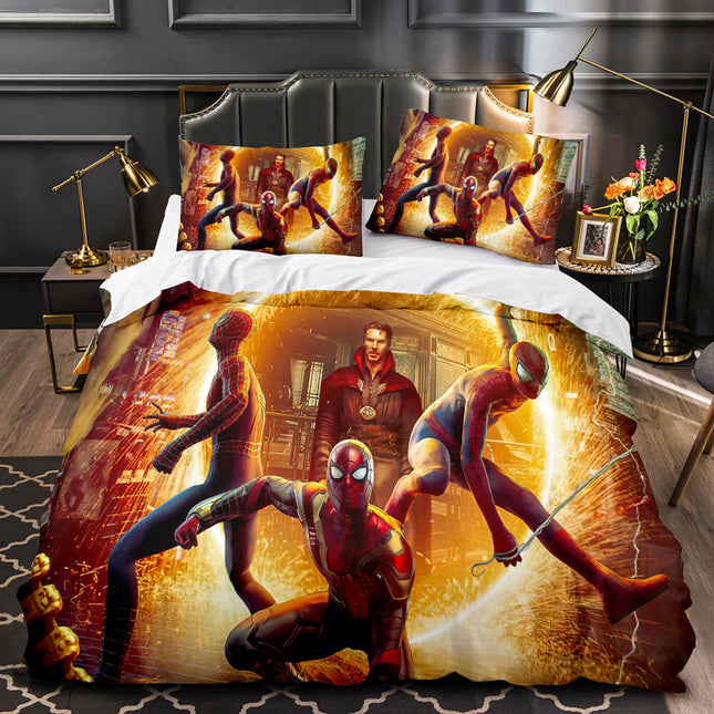 2021 Spider-Man No Way Home Bedding Set Duvet Cover Quilt Bed Sets