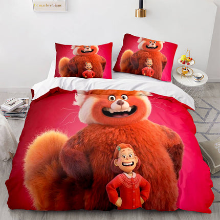 2022 Cartoon Turning Red Bedding Set Quilt Duvet Cover Bedding Sets