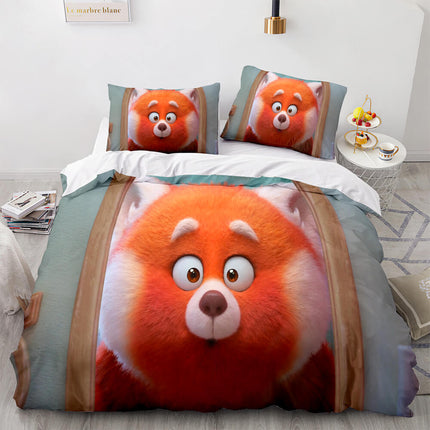 2022 Cartoon Turning Red Bedding Set Quilt Duvet Cover Bedding Sets