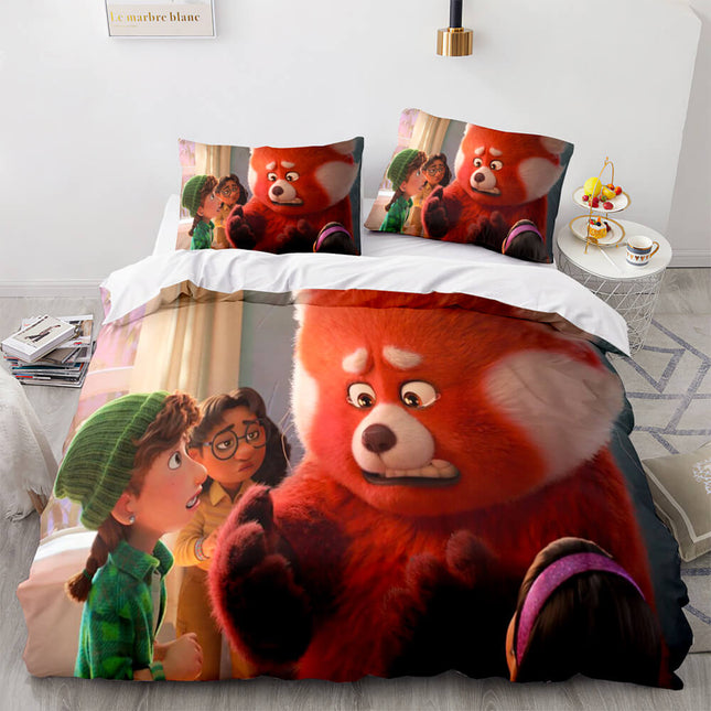 2022 Cartoon Turning Red Bedding Set Quilt Duvet Cover Bedding Sets