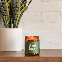 Thumbnail for Plant Lady Soy Candle - Amber Jar - 9 oz (Wildflowers and Salt) - Tony's Home Furnishings
