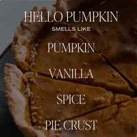 Thumbnail for Hello Pumpkin Soy Candle - Clear Jar - 9 oz - Tony's Home Furnishings